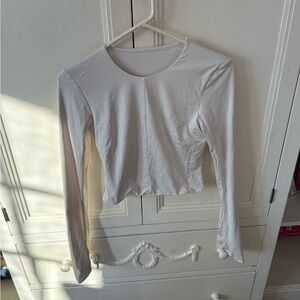 Lululemon Cropped Cream Top